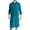 Blue, variant on uublik Mens Fleece Robe Lightweight Soft Zipper Bathrobe Shower Spa Long Robe With Pockets Blue