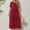 Red, variant on ZHUGeLI Dresses for Women Woman Flowers Printing Elastic Waist Round Neck Short Sleeve Dresses Swing Dress Flowy Tiered Midi Beach Dress with Pockets