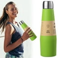 thumbnail image 2 of Water Bottle, Vacuum Insulated Thermos, Leakproof for Hot Cold Drinks, Portable for Sports Travel, Migroa Water Cup Green, 2 of 9