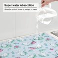 thumbnail image 2 of Dish Drying Mat, Cute Cartoon Rabbit Butterfly Absorbent Microfiber Kitchen Mat, Heat Resistant Drying Mat Kitchen Counter for Dishes, Utensils, Pots, Pans, Drainer Mats 18x24in, 2 of 7