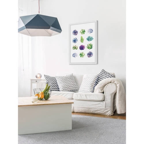 Marmont Hill "Succulent Chart" by Shayna Pitch Framed Painting Print