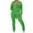 Green, variant on HomeGardon Womens Set Womens 2 Piece Tracksuit Set Long Sleeve Zipper Hoodie Jacket with Sweatpants Women's Casual Elastic Comfy Blouse Sets Black S-XXL