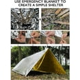 thumbnail image 4 of Manta de emergencia, manta de primeros auxilios, manta de rescate isotérmica y silbato de rescate, 210x160 cm (5 piezas), 4 of 6