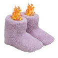 thumbnail image 4 of BLEEUS Electric Heated Plush Slippers Usb Heating House Shoes For Home Indoor Home Supplies (Women), 4 of 10