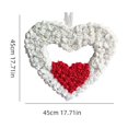 thumbnail image 6 of Lover's Heart Shaped Flower Decoration Lover's Wedding Accessories Red Metal Heart-shaped Flower Ring Lover's Wedding Decoration Decoration Romantic Red Love, 6 of 9