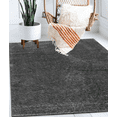 thumbnail image 4 of New York City Gray Solid Abstract Area Hand Carved Rug, 4 of 9