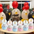 thumbnail image 2 of Chicken Farm Birthday Party Supplies - Banner, Balloons, Cake Topper, Cupcake Toppers For Chick Birthday Party And Baby Shower Decorations 2 of 11