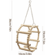 thumbnail image 3 of Paquete de 3 juguetes para loros Oso de Fresa Trepadores de madera para pájaros pequeños Electrónica, 3 of 5