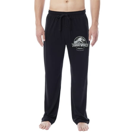 

Jurassic World Mens Movie Film Park Logo Icon Sleep Pajama Pants (Small)