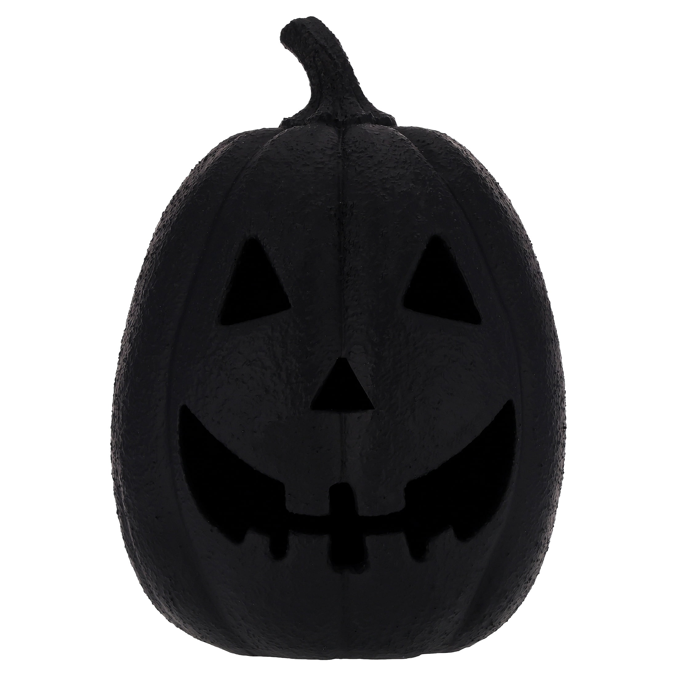 My Texas House Halloween Jack-o'-Lantern Tabletop Decoration, Black, 13"