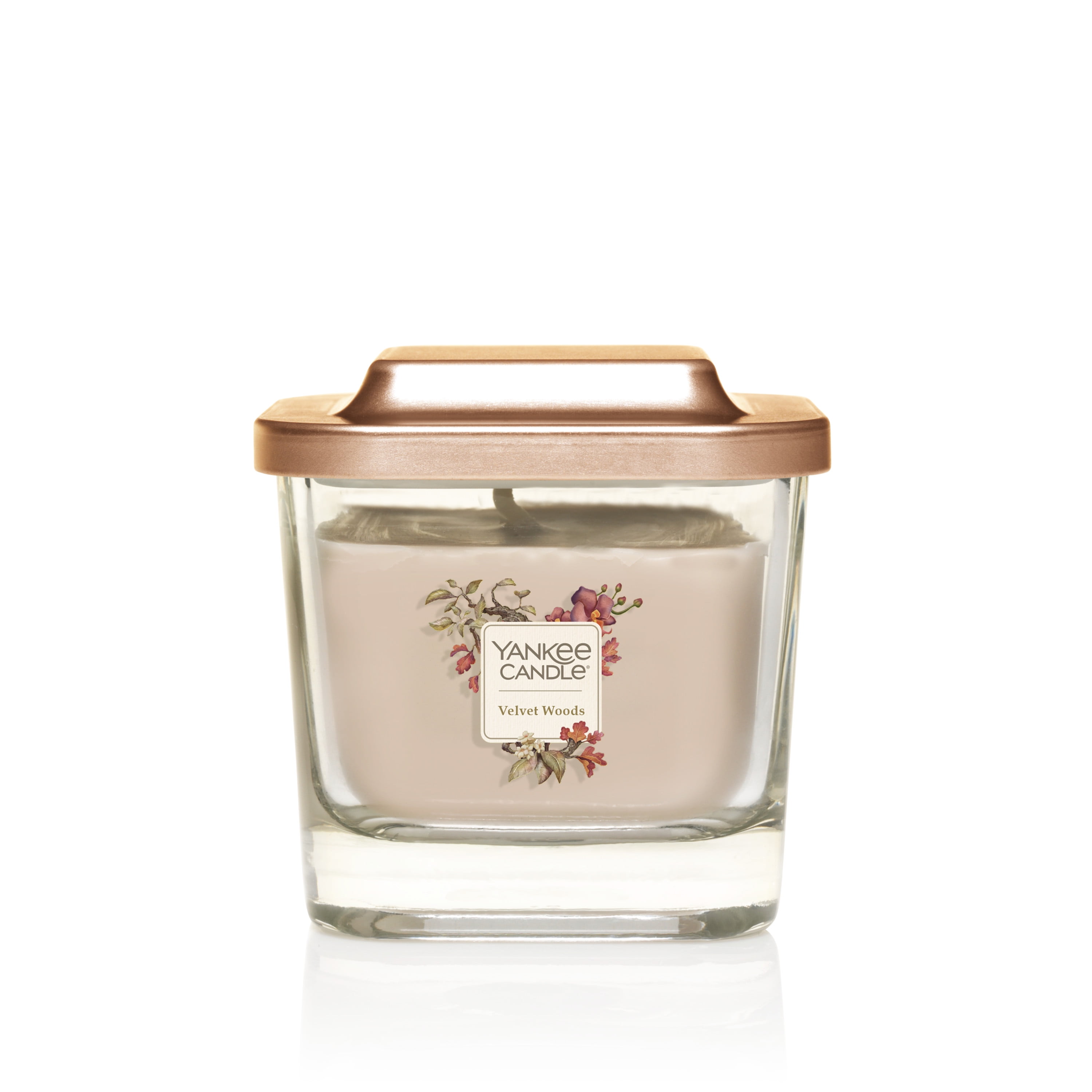 Large 2-Wick Yankee Candle Elevation Collection with Platform Lid Velvet Woods Scented Candle 80 Hour Burn Time