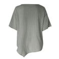 thumbnail image 4 of Gibobby Camisetas Mujer Manga Corta Camisas cuello redondo con estampado gatos para mujer, camiseta manga corta algodón y lino, blusa verano holgada in(Gris,XL), 4 of 5