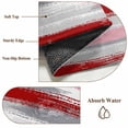 thumbnail image 6 of Red Pink Gray Stripes Area Rugs 8'x10', Washable Small Throw Rugs for Living Room Patio, Modern Abstract Minimalist Retro Indoor Outdoor Rug Non-Slip Low Pile Carpet Runner Reversible Floor Mats, 6 of 8