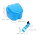 thumbnail image 3 of Estuche para dentaduras postizas (2 juegos) con cepillo, baño impermeable para dentaduras postizas con cepillo, estuche para dentaduras postizas parciales y vasos para remojarlas., 3 of 7