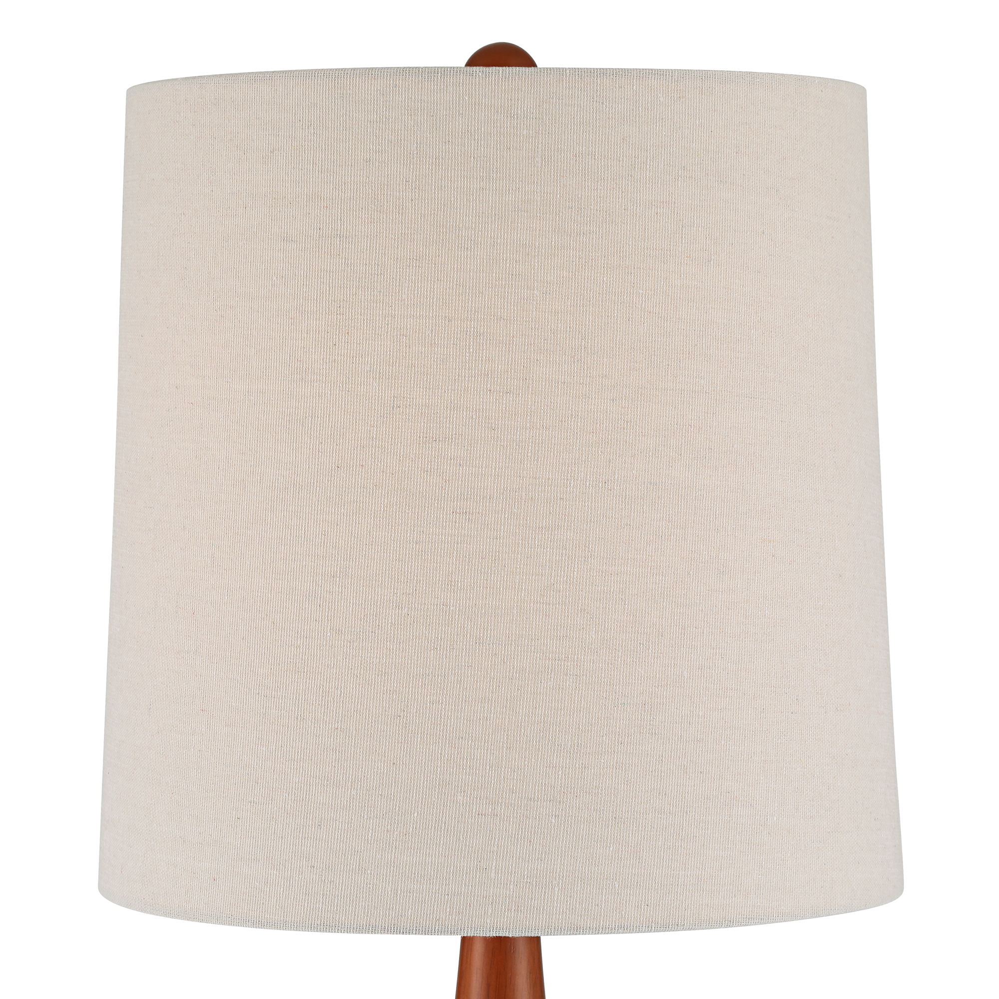 360 Lighting Andi 25" High Mid Century Modern 3-Way Table Lamp Green Ceramic Wood Single White Shade Living Room Bedroom Colors May Vary