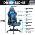 thumbnail image 6 of Wulawindy TS-70 Office-PC Gaming Chair, Blue, 6 of 7