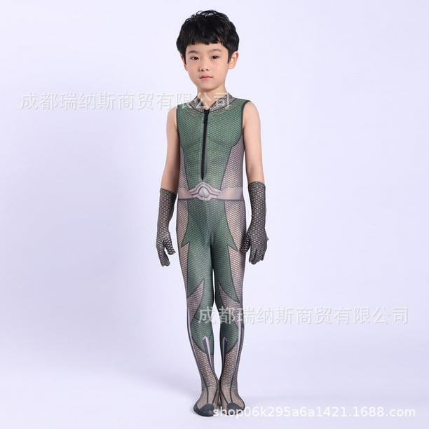 Los niños Cosplay disfraz soldado niño 3D Spandex Zentai niños niñas mono Homelander Starlight mono Halloween niñosLa profundidad90-100cm y los chicos Deng Xun unisex