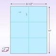 thumbnail image 2 of Laser Printer Blank Perforated Cards 6 up per Page, for School Registration Cards, Flower Delivery Cards, Inventory Tags, Wedding Response Cards, RSVP Cards, Trip Tickets, ETC, 1200 Blue Cards, 2 of 5