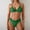 Green, variant on Womens Bathing Suits Sexy Two Piece Bikini Swimwear Push Up High Waisted Swimsuit Summer Clothes