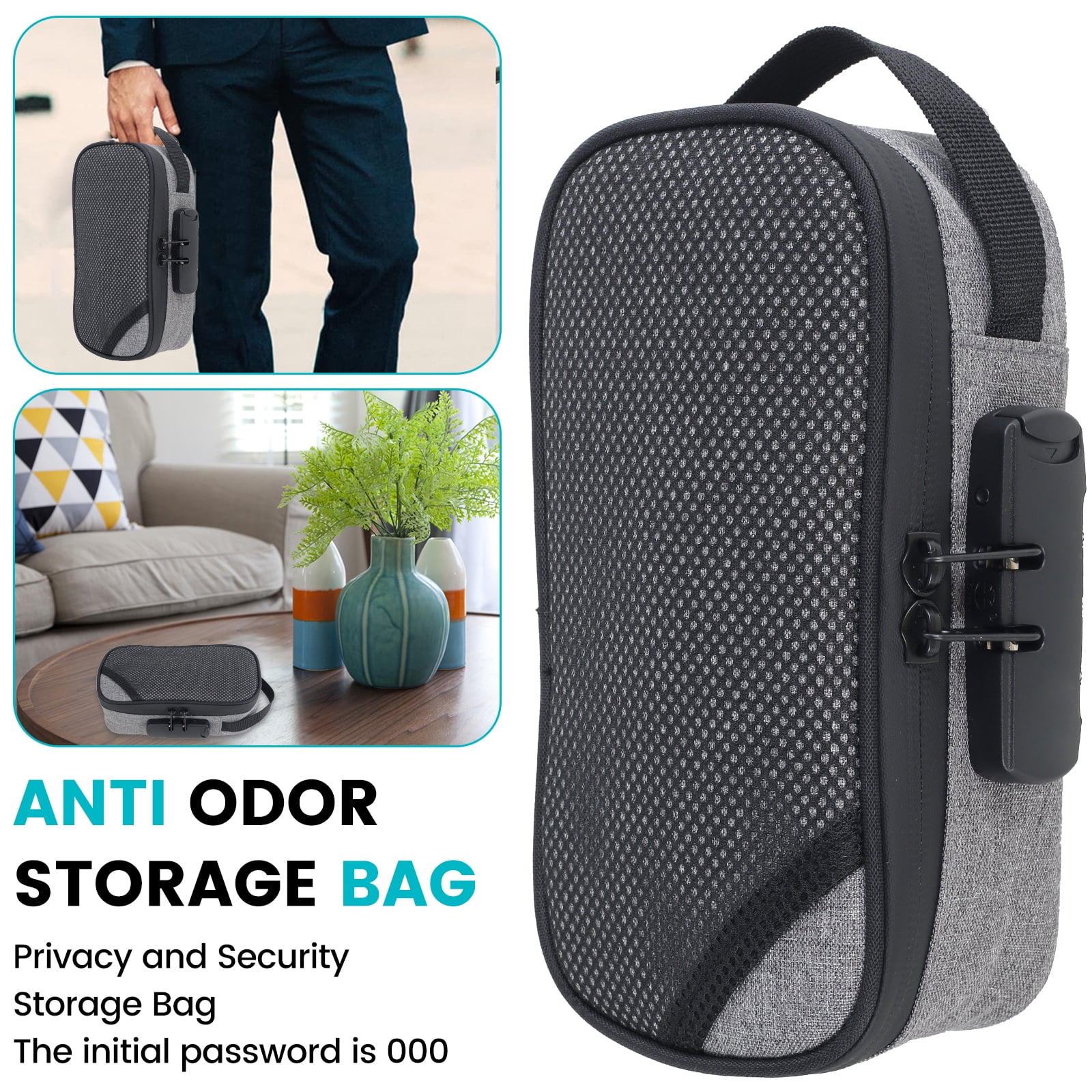 Sidekick Smell Proof Case Fresh Keeping Smell Proof Bag Safe Odor Proof Case Containers Sturdy Smell Proof Bag with Lock Portable Odor Proof Storage Bag for Traveling