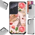 thumbnail image 1 of Compatible with Samsung Galaxy S21 Ultra 5G Hybrid Fusion Guard Phone Case Cover (Paris Rose), 1 of 1