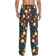 thumbnail image 2 of Bixox Men's Colorful Astronomy Patterned Pajama Pants with Pockets Lounge Clothes for Home, 2 of 5