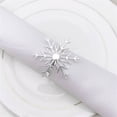 thumbnail image 5 of CoreLiving Silver Snowflake Napkin Rings Set of 1, Elegant Metal Dinner Table Napkin Holders for Christmas Thanksgiving Holiday Place Setting, Wedding Table Decoration, 5 of 9