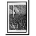 thumbnail image 2 of Historic Framed Print, The street railroad strike in New York. the police opening the way for a horse-car.drawn by T. de Thulstrup., 17-7/8" x 21-7/8", 2 of 9