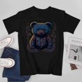 thumbnail image 4 of Blue Quiet Little Bear T-shirt Teddy Bear T-shirt Unisex tees Trendy shirt gift for kids, 4 of 5