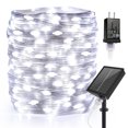 thumbnail image 2 of Tira de luces LED de cobre con cable suave regulable y energía solar, resistente al agua, 50 m, 100 m, para decoración de jardín, fiestas, árboles de Navidad, 2 of 5