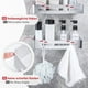 thumbnail image 3 of Juego de 2 estantes de ducha de aluminio con ganchos sin taladrar cesta de ducha Xemadio YQ-1792, 3 of 6