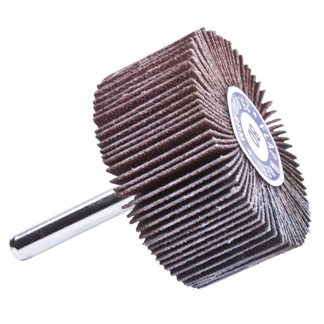 Rueda con solapa Forney de óxido de aluminio 80, grano de 2 cm de profundidad x 0,6 cm, 1 unidad