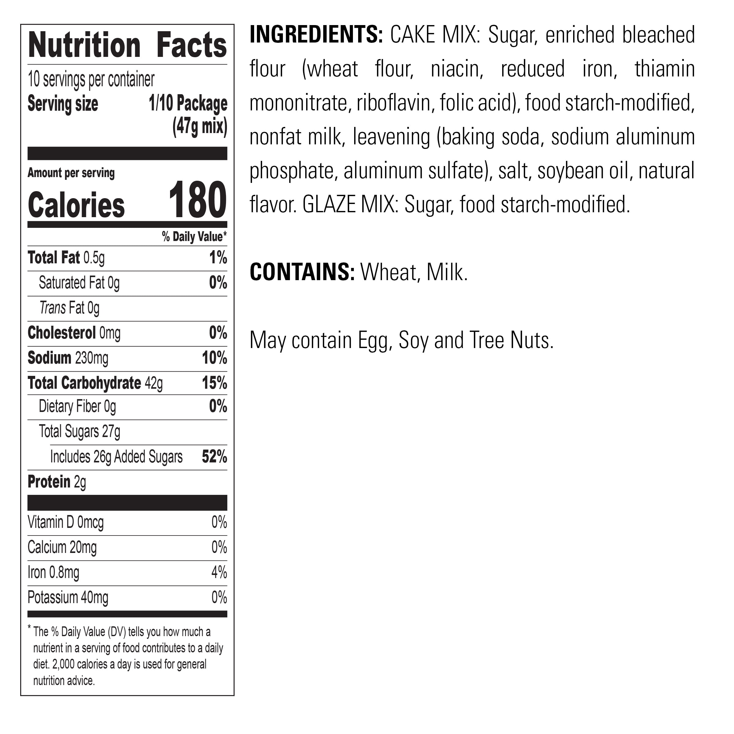 (2 pack) Krusteaz Classic Pound Cake Mix, Pound Cake Baking Mix&nbsp;with&nbsp;Glaze,&nbsp;16.5 oz&nbsp;Box