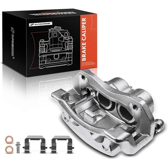 A-Premium Disc Brake Caliper Assembly with Bracket Compatible with Kia Sedona 2006-2014 Hyundai Entourage 2007-2008 Front Passenger Side