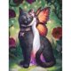 thumbnail image 1 of Mariposa niña y gato pintura al óleo por números DIY lienzo pared arte imagen artesanal FLhrweasw Nuevo, 1 of 9