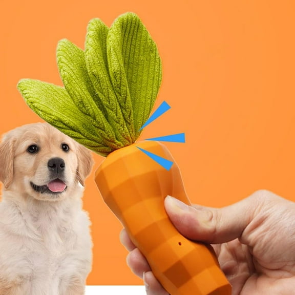 Indestructible Dog Chew Toy for Aggressive Chewers – Extreme Tough Rubber Carrot Toy for Large & Medium Dogs (Non-Toxic, Boredom Buster, Funny Design)