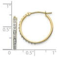 thumbnail image 4 of 14k Round Hinged Hoop Earrings, 4 of 4