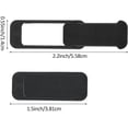 thumbnail image 2 of Ymapinc 4Pcs Laptop Camera Cover Webcam Cover Slide for Privacy Safe Suitable for Computer Mobile Phones Laptops Tablets - Black, 2 of 5