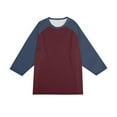 thumbnail image 7 of Resicozy Men's 3/4 Sleeve Shirts Crewneck Casual Fashion Soft Vintage Workout Athletic Classic Fitted Tee Shirt Navy S, 7 of 7
