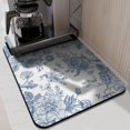 thumbnail image 3 of Washable Rubber Multicolored Flower Leaves Dish Drying Mats for Kitchen Counter Home Large Coffee Bar Pad Accessories and Decor for Utensils Stemware 18''x24'', 3 of 7
