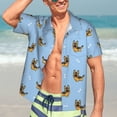 thumbnail image 7 of Kll Men'S Hawaiian Shirt Short Sleeve Button Down Beach Shirts-Cute Puppy, 7 of 7
