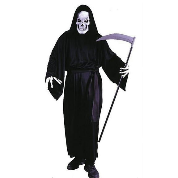 Costumes For All Occasions Grave Reaper Men's Halloween Fancy-Dress Costume for Adult, One Size