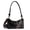 Black-1, variant on Spencer Women Handbags and Purses Ladies Crossbody Shoulder Bag Top Handle Satchel PU Leather Crescent Clutch with Removable Strap, Black