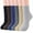 Style A#Multi-color, variant on Fuzzy Slipper Socks Men Non Slip Socks Warm Socks Winter Fluffy Socks Cozy Slipper Fleece Socks for Men Women Christmas Gifts, 6 Pairs