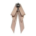 thumbnail image 3 of Segolike Bow Tie for Women Bowknot Necktie Elegant Ribbon Women Vintage College Style Solid Color Bowties Brooch Pin for Gift Suit Shirt Work Khaki, 3 of 8