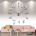 thumbnail image 2 of Reloj de pared 3D, pegatinas de espejo para pared, relojes de pared creativos DIY, pegatina de arte extraíble, decoración del hogar, aguja de cuarzo para sala de estar Tan Jianjun unisex, 2 of 2