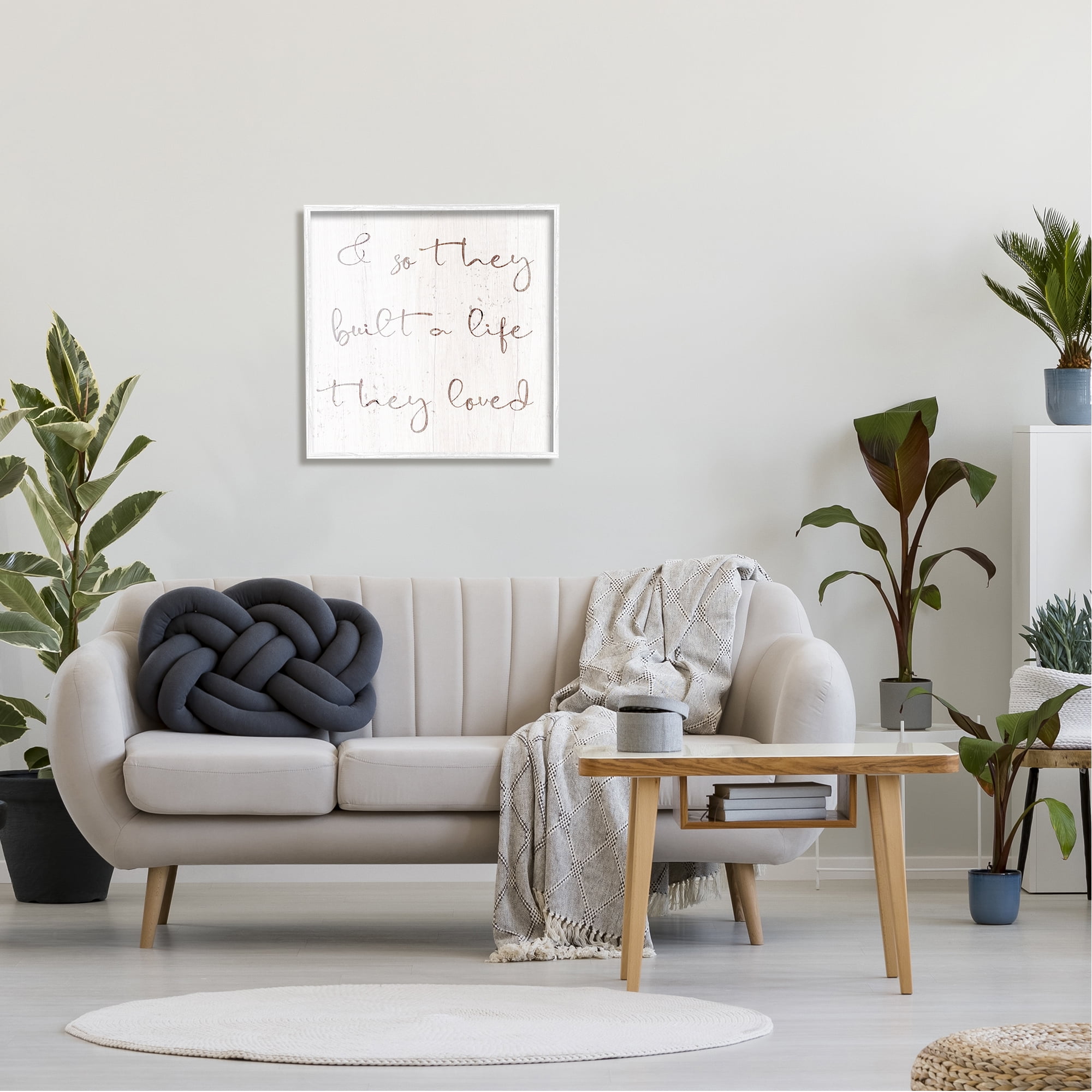 Stupell Industries Built A Life They Loved Romance Inspirational Painting White Framed Art Print Wall Art
