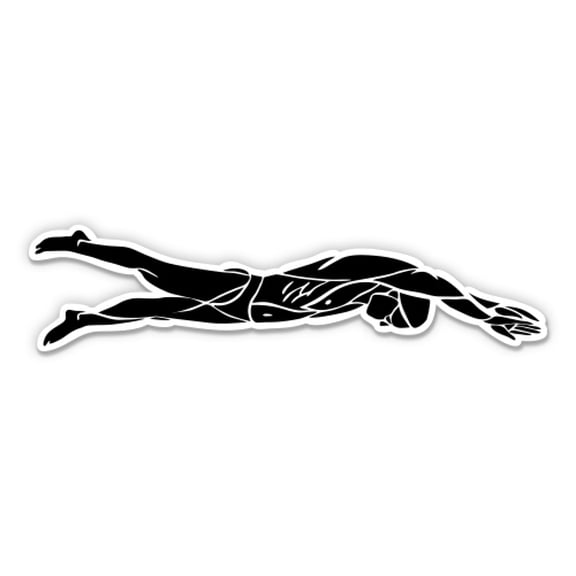 Swim Swimming - 3" Vinyl Sticker - For Car Laptop Water Bottle Phone - Waterproof Decal