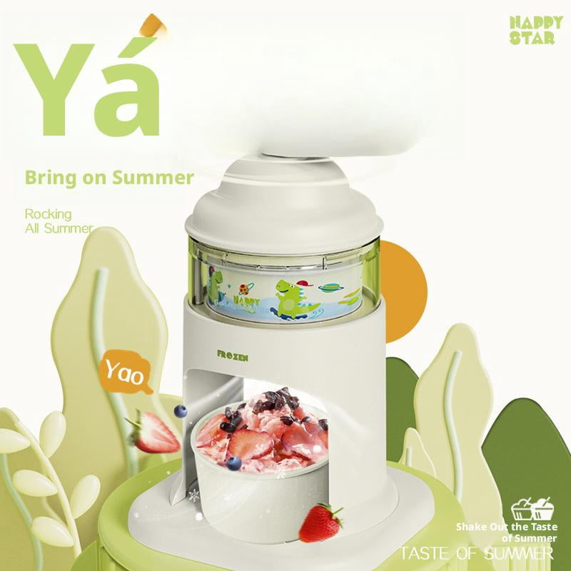 Shaved Ice Mini Snow Cone Machine, Portable Countertop Ice Shaver with No Slip Base, No Electricity Needed, Ice Cup Included, Lightweight, Stainless Steel Blade