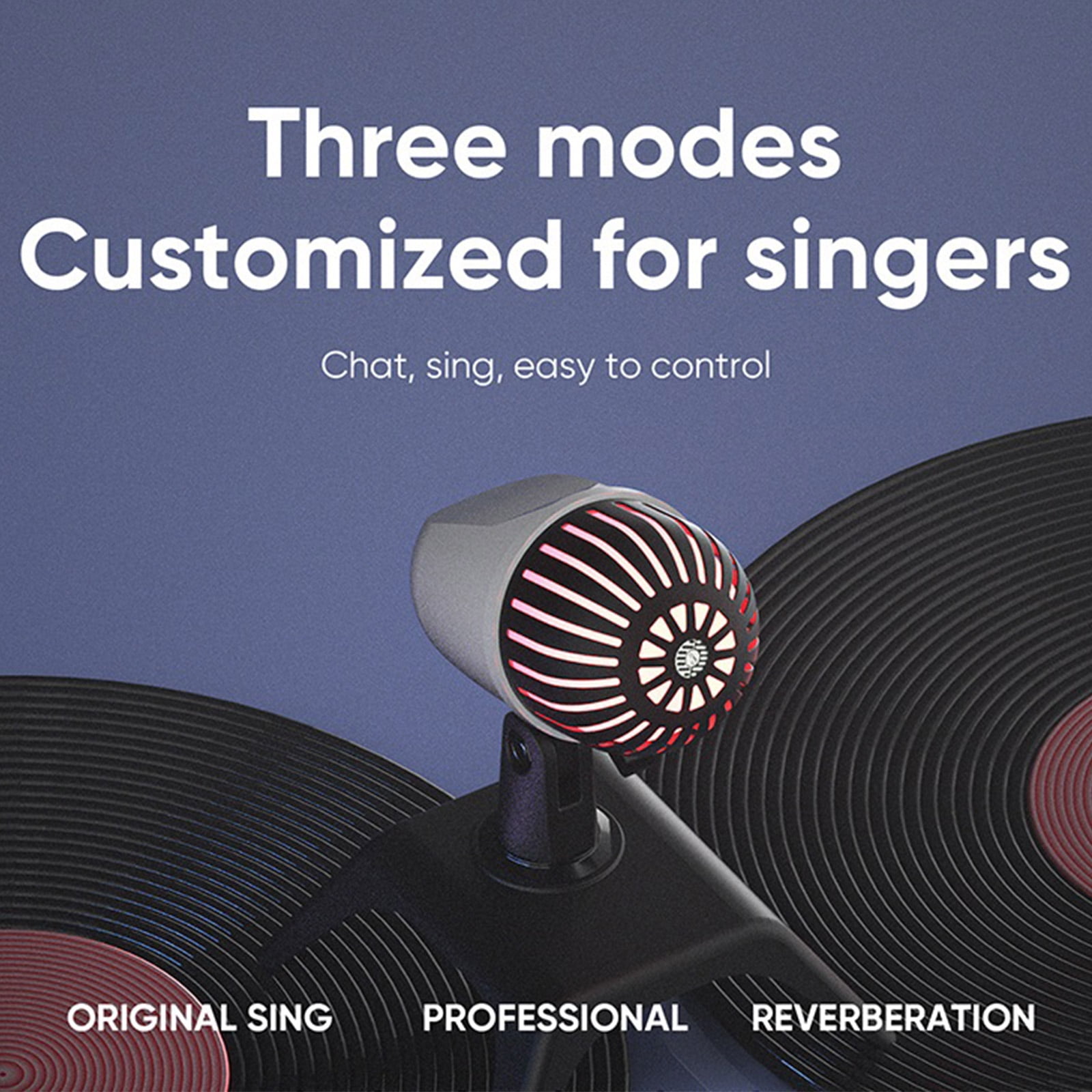 Zeiwohndc Microphone Headphone USB Plug Wired Streaming Mic Game Vocal Record Apply